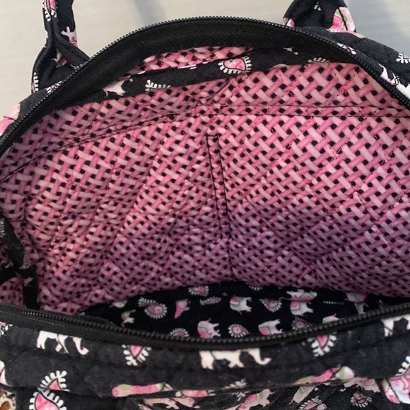 Vera Bradley Pink Elephant Shoulder Tote - Picture 4 of 12